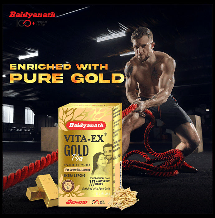 Baidyanath Vita-Ex Gold Plus Capsule | For Strength & Stamina