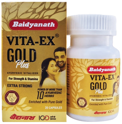 Baidyanath Vita-Ex Gold Plus Capsule | For Strength & Stamina - Classic Derma