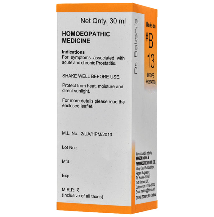 Bakson B13 Prostatitis Drop