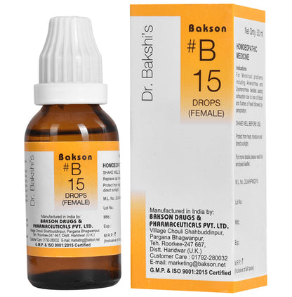 Bakson B15 Female Drop - Classic Derma