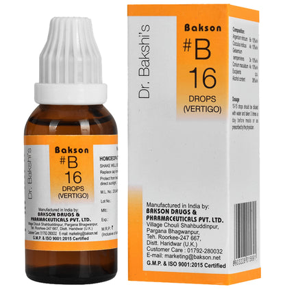 Bakson B16 Vertigo Drop - Classic Derma