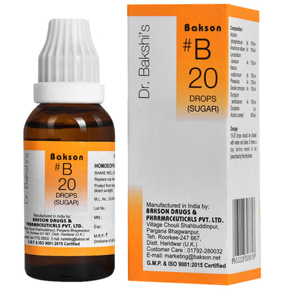 Bakson B20 Sugar Drop - Classic Derma