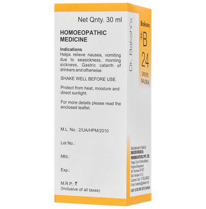 Bakson B24 Nausea Drop