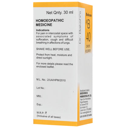 Bakson B40 Pleurisy Drop