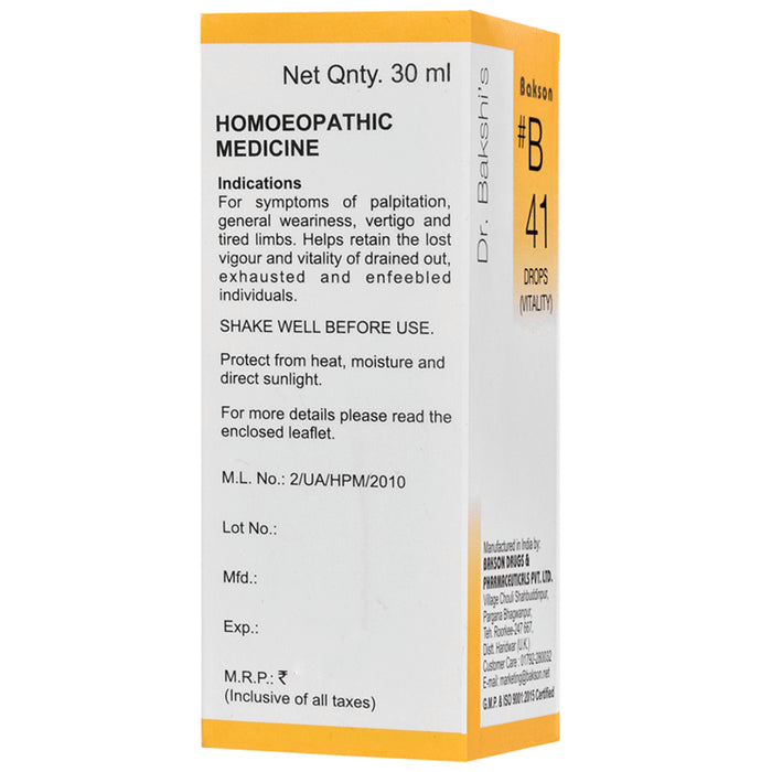 Bakson B41 Vitality Drop