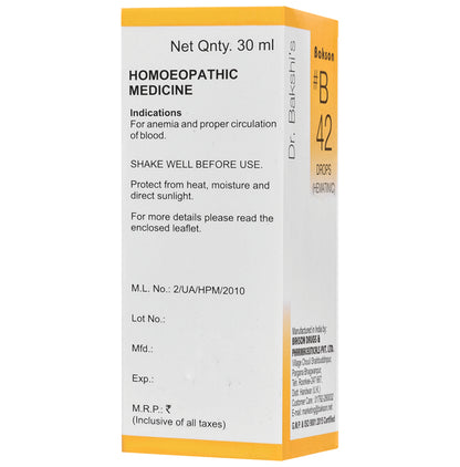 Bakson B42 Hematinic Drop
