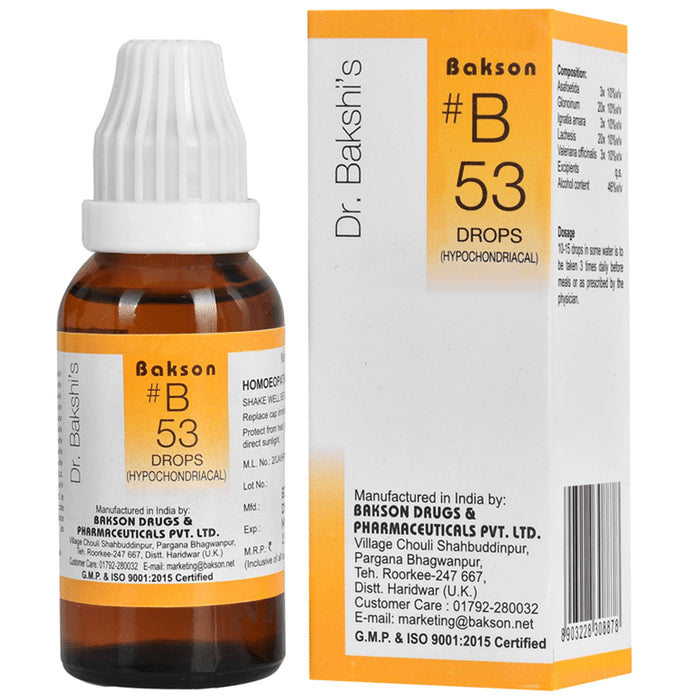 Bakson B53 Hypochondriacal Drop - Classic Derma