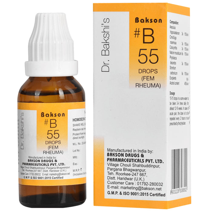 Bakson B55 Fem Rheuma Drop - Classic Derma
