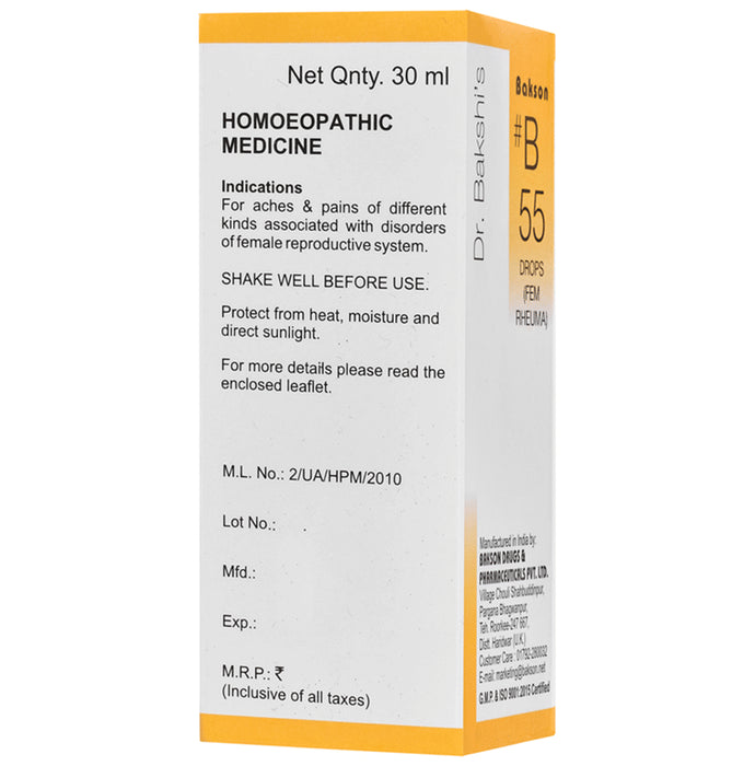 Bakson B55 Fem Rheuma Drop