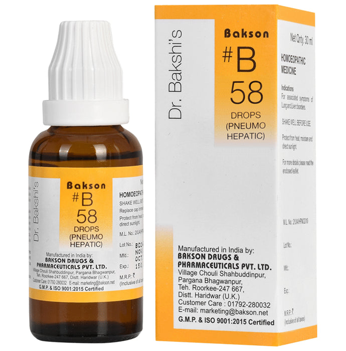 Bakson B58 Pneumo Hepatic Drop - Classic Derma