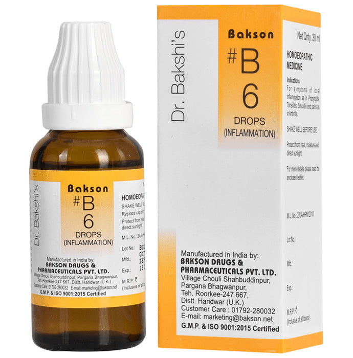 Bakson B6 Inflammation Drop - Classic Derma