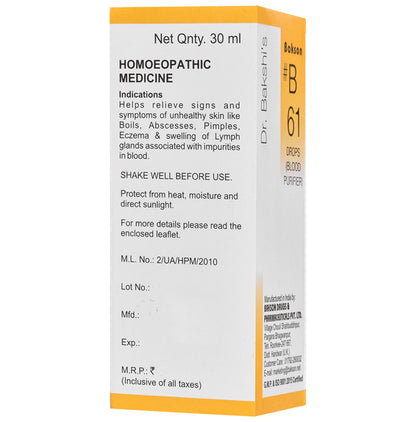 Bakson B61 Blood Purifier Drop