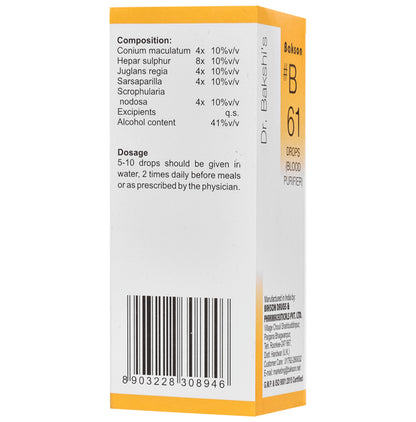 Bakson B61 Blood Purifier Drop