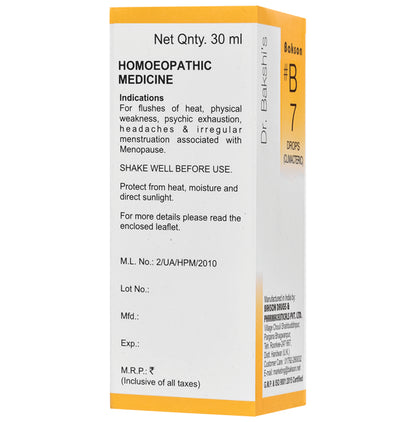 Bakson B7 Climacteric Drop