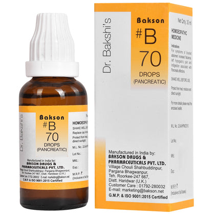 Bakson B70 Pancreatic Drop - Classic Derma
