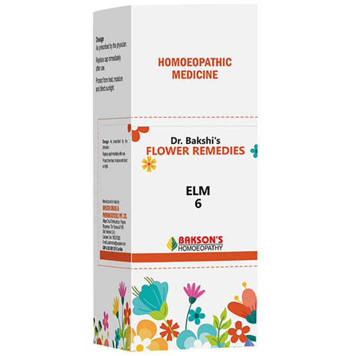 BAKSON Dr. Bakshi's Bach Flower Elm 6 CH - Classic Derma