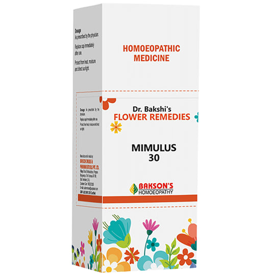 Bakson's Dr. Bakshi's Bach Flower Mimulus 30 CH - Classic Derma