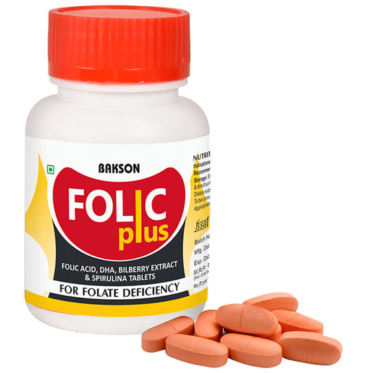 Bakson's Folic Plus Tablet - Classic Derma