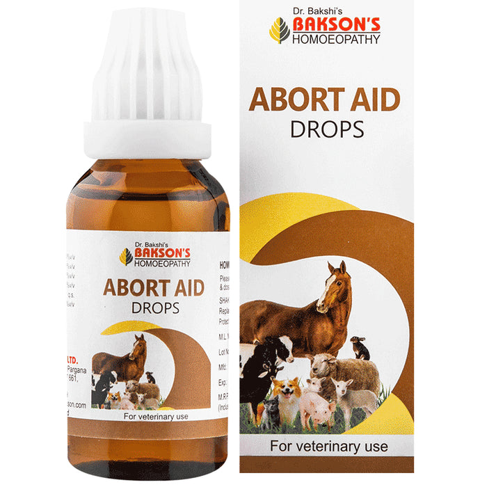 Bakson's Homeopathy Abort Aid Drop for Veterinary Use Drop - Classic Derma