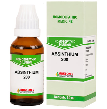 Bakson's Homeopathy Absinthium Dilution 200 - Classic Derma