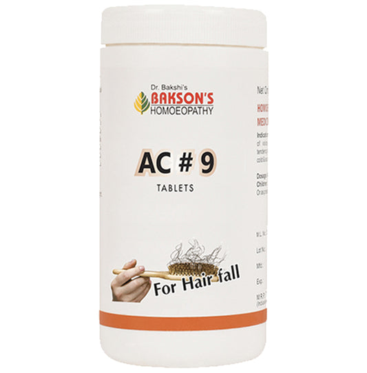 Bakson's Homeopathy AC#9 Tablet - Classic Derma