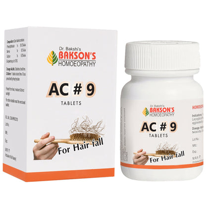 Bakson's Homeopathy AC#9 Tablet - Classic Derma