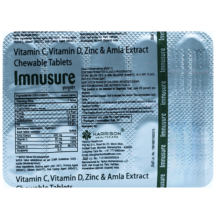 Harison Healthcare Imnusure Chewable Tablet