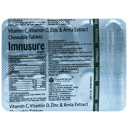 Harison Healthcare Imnusure Chewable Tablet