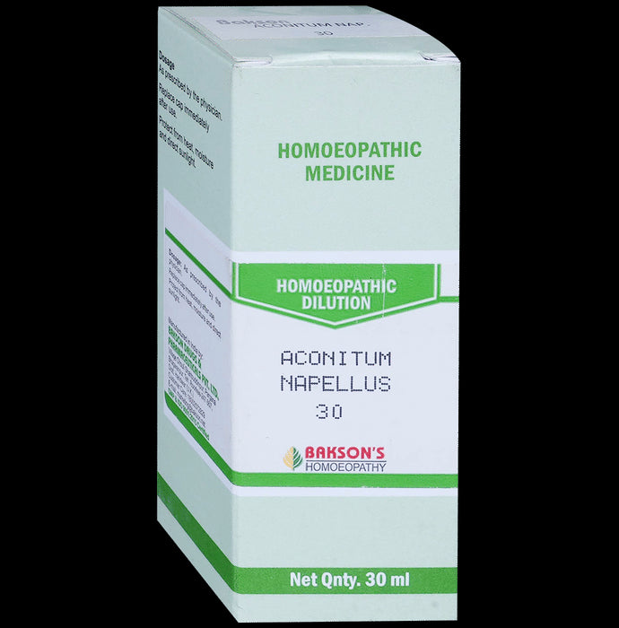 Bakson's Homeopathy Aconitum Napellus Dilution 30