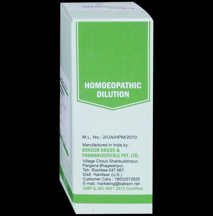 Bakson's Homeopathy Aconitum Napellus Dilution 30