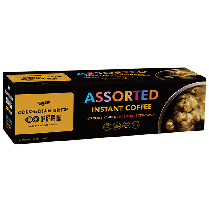 Colombian Brew Assorted Instant Coffee Sachet (2gm Each) - Classic Derma