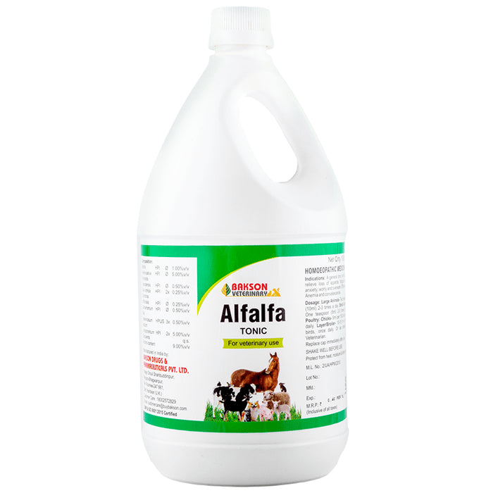 Bakson's Homeopathy Alfalfa Tonic for Veterinary Use - Classic Derma