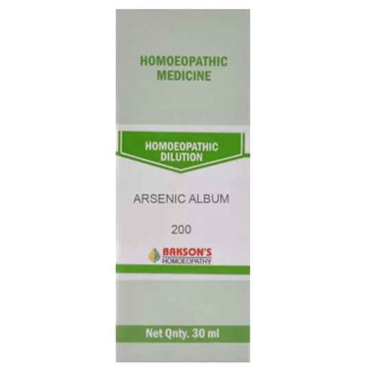 Bakson's Homeopathy Arsenic Album Dilution 200 - Classic Derma