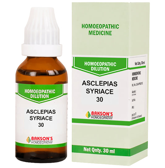Bakson's Homeopathy Asclepias Syriac Dilution 30 - Classic Derma