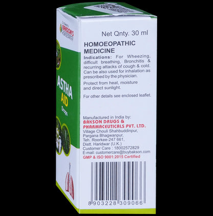 Bakson's Homeopathy Astha Aid Drop