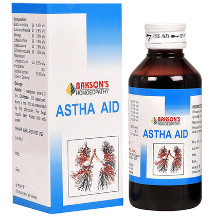 Bakson's Homeopathy Astha Aid Syrup - Classic Derma