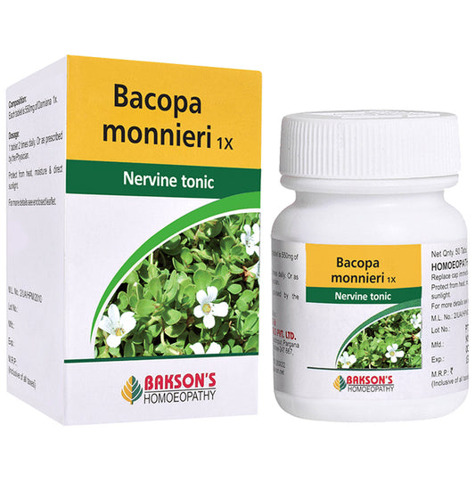 Bakson's Homeopathy Bacopa Monnieri 1X - Classic Derma