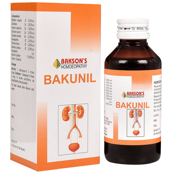 Bakson's Homeopathy Bakunil Syrup - Classic Derma