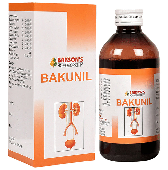 Bakson's Homeopathy Bakunil Syrup - Classic Derma