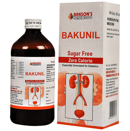 Bakson's Homeopathy Bakunil Syrup Sugar Free - Classic Derma
