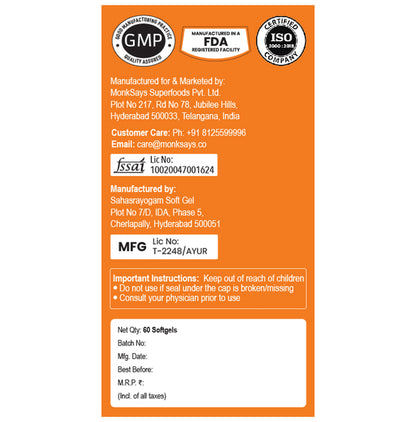 BBetter mega 3 Fish Oil 1000mg Softgel | For Heart, Joint & Eye Health | Vitamins & Nutritional Supplement