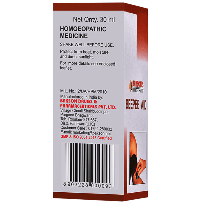 Bakson's Homeopathy Beepee Aid Drop