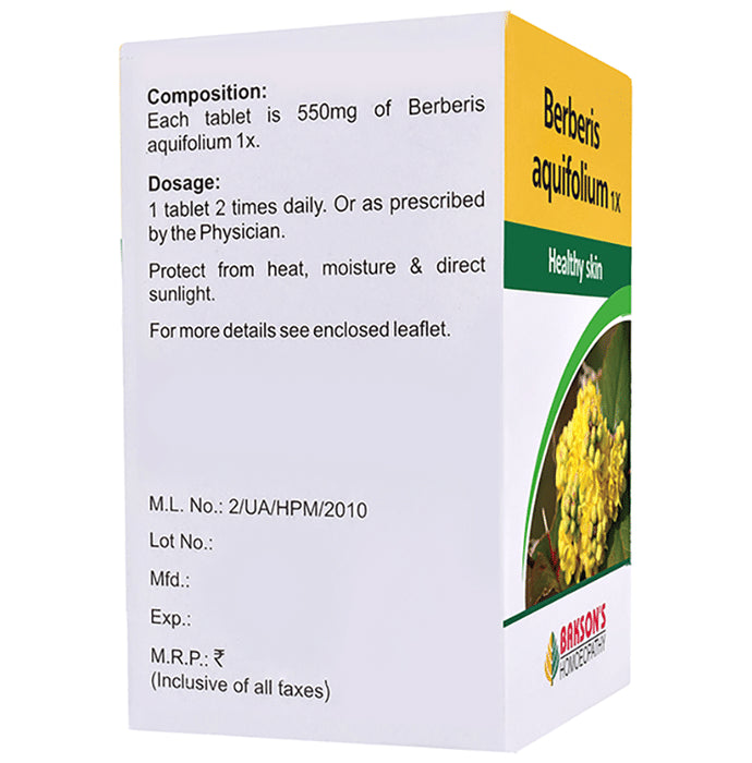 Bakson's Homeopathy Berberis Aquifolium 1X