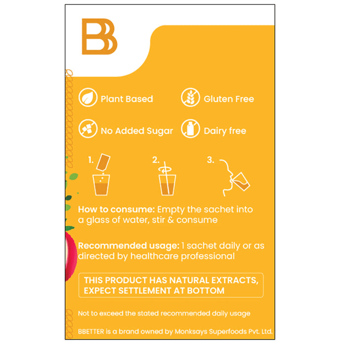 BBetter Plant Biotin 10000mcg Sachet (8gm Each)