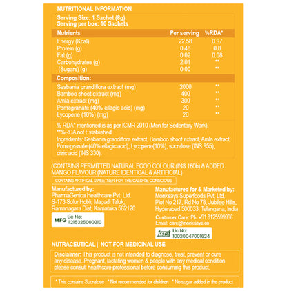 BBetter Plant Biotin 10000mcg Sachet (8gm Each)