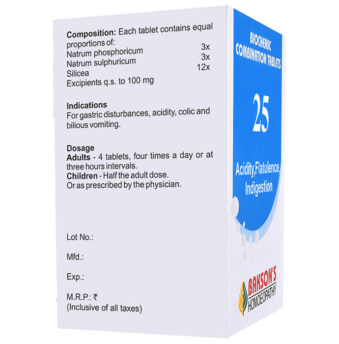 Bakson's Homeopathy Biocombination 25 Tablet