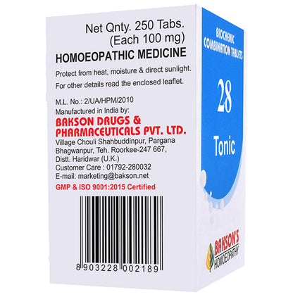 Bakson's Homeopathy Biocombination 28 Tablet