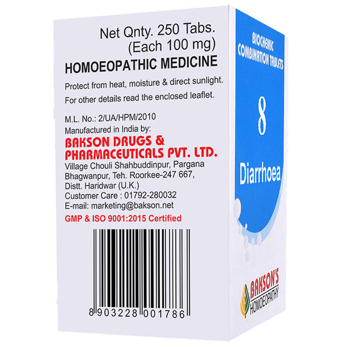 Bakson's Homeopathy Biocombination 8 Tablet