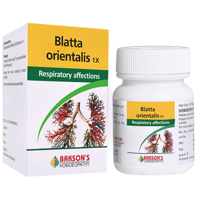 Bakson's Homeopathy Blatta Orientalis 1X - Classic Derma