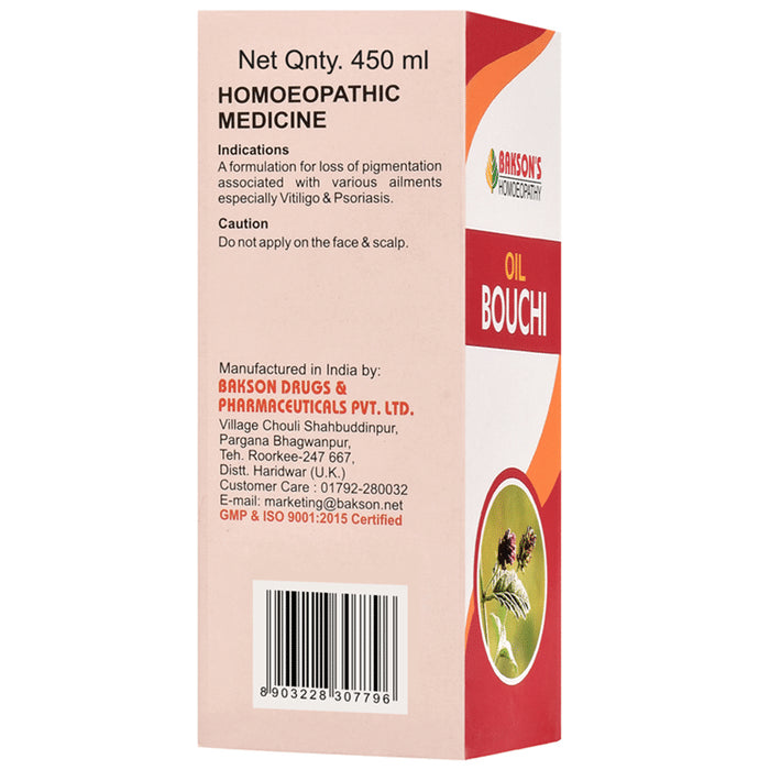 Bakson's Homeopathy Bouchi Oil